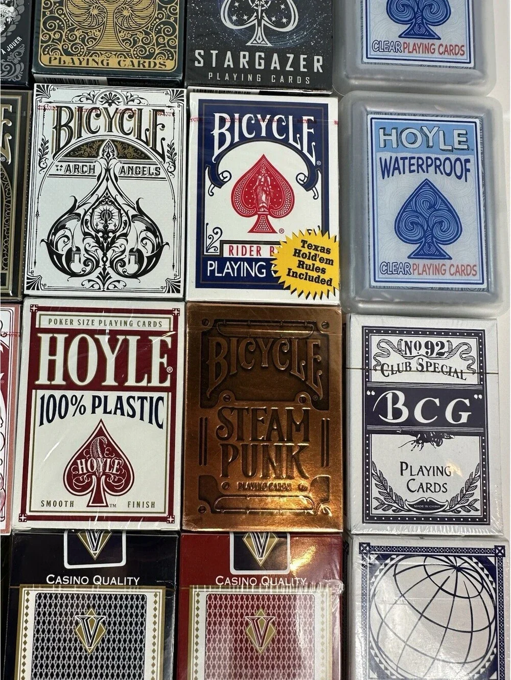44 Playing Card Decks Lot: Bicycle, Theory11, Hoyle & More — Brand New Sealed